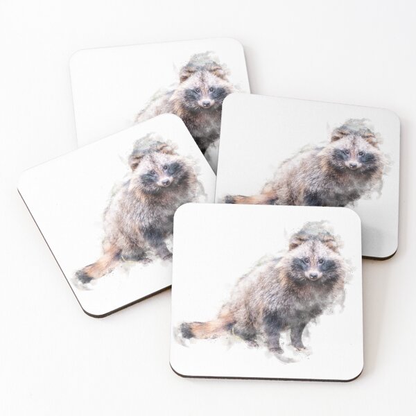 Item preview, Raccoon Dog Watercolour Artwork  designed and sold by Typeglyphs.