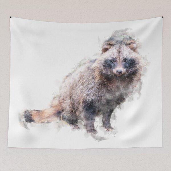Item preview, Raccoon Dog Watercolour Artwork  designed and sold by Typeglyphs.