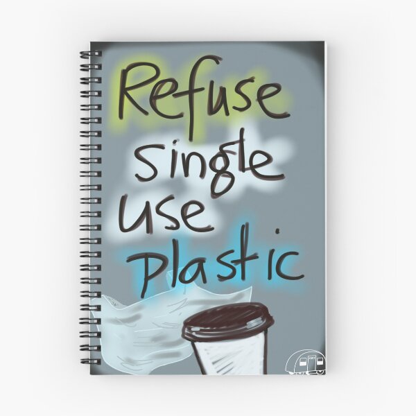 Item preview, Refuse single use plastic. designed and sold by CaravanArt.