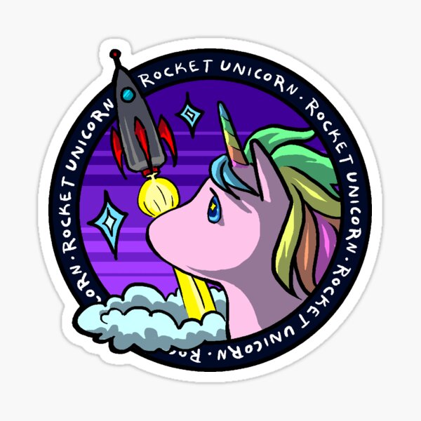 Rocket Unicorn Stickers Redbubble - futuristic valkyrie roblox