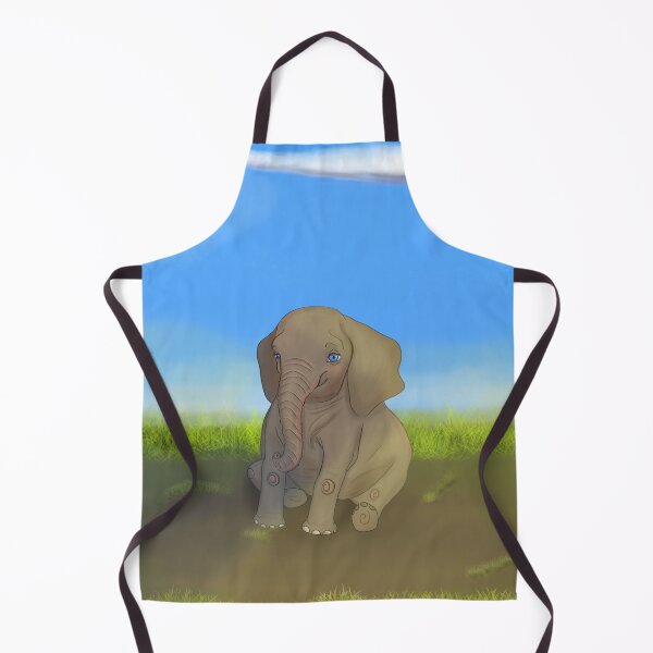 Item preview, Baby Elephant Enjoying the Day designed and sold by Brushes with Nature.