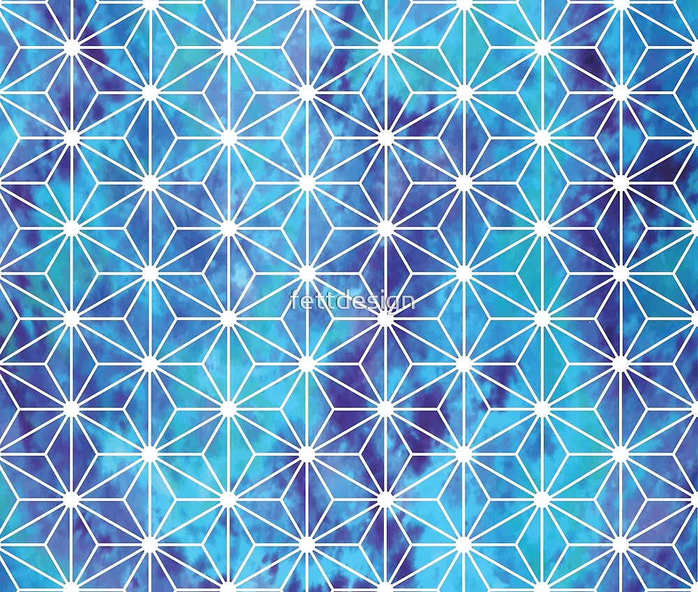 "Geometric Tie Dye Pattern 2" by fettdesign Redbubble