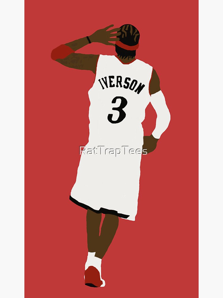 Allen Iverson Jersey Kids T-Shirt for Sale by RatTrapTees