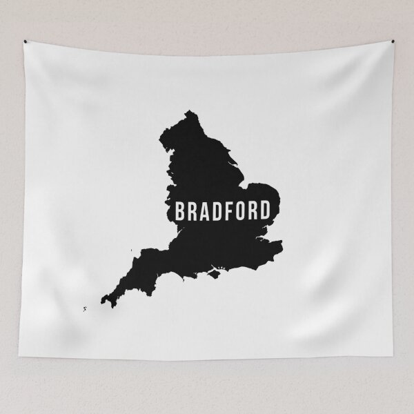 Item preview, Bradford, West Yorkshire England UK Silhouette Map designed and sold by CartoCreative.
