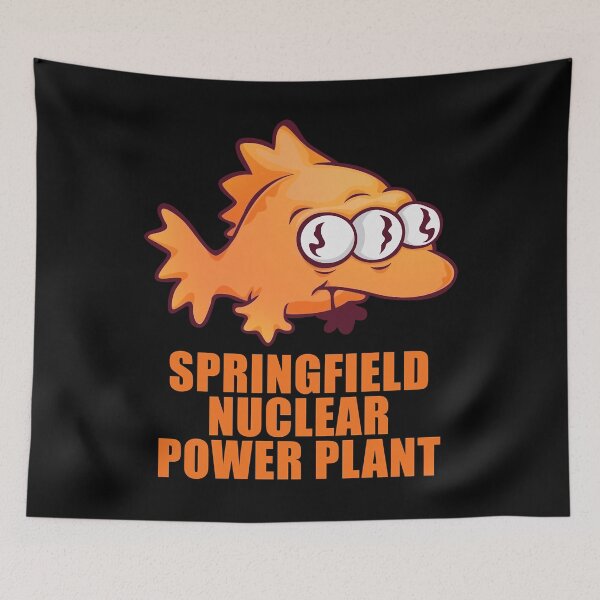 Item preview, Music Retro Three-Eyed Fish Springfield Nuclear Power Plant Humor Parody Available Size designed and sold by GarrickHartmann.