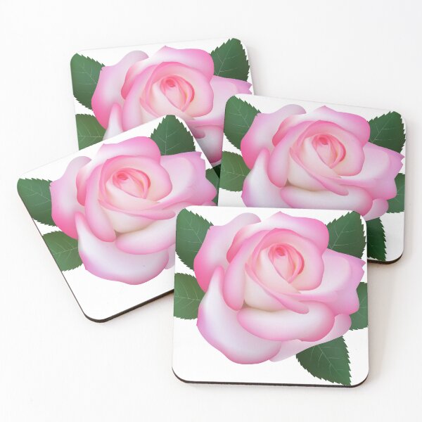 Item preview, Lovely pink white rose designed and sold by IrinaGuArt.