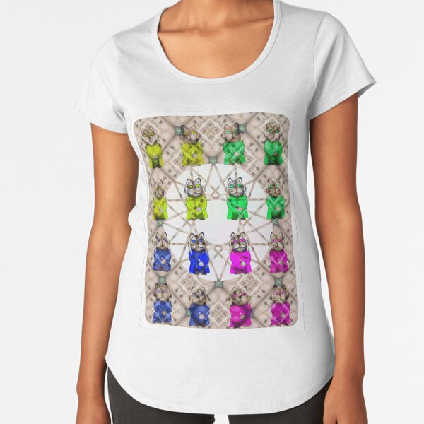 maître chat T-shirt premium échancré