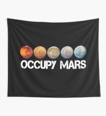 elon musk occupy mars Wall Tapestry