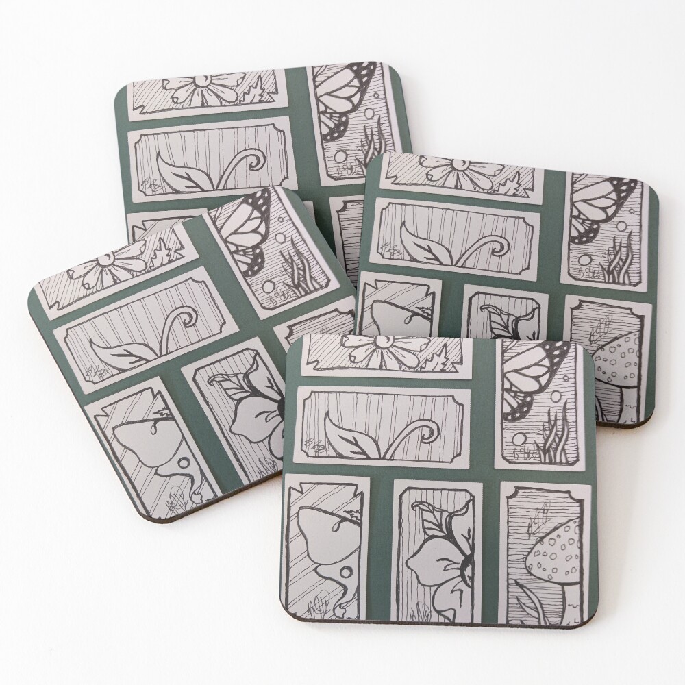 Item preview, Coasters (Set of 4) designed and sold by DoubleBrandy.