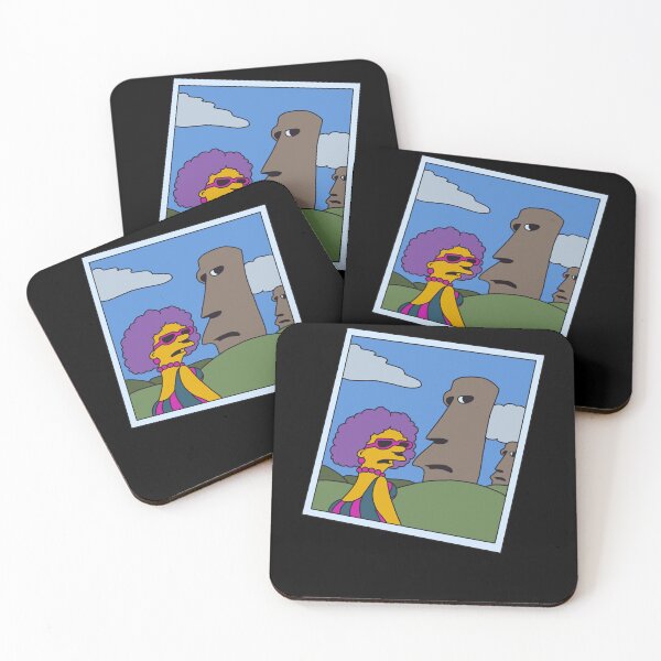Item preview, Retro Simpsons Selma Easter Island Humor Parody Available Size designed and sold by GarrickHartmann.