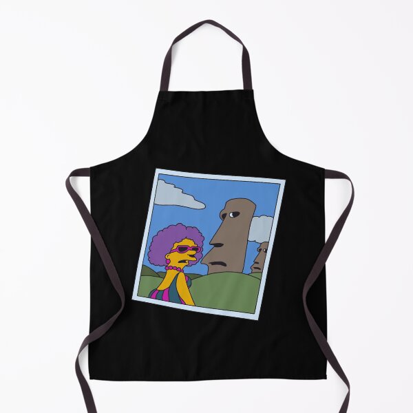Item preview, Retro Simpsons Selma Easter Island Humor Parody Available Size designed and sold by GarrickHartmann.