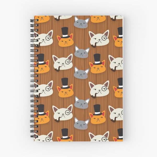 Item preview, Serious cats in top hats pattern designed and sold by jazzydevil.