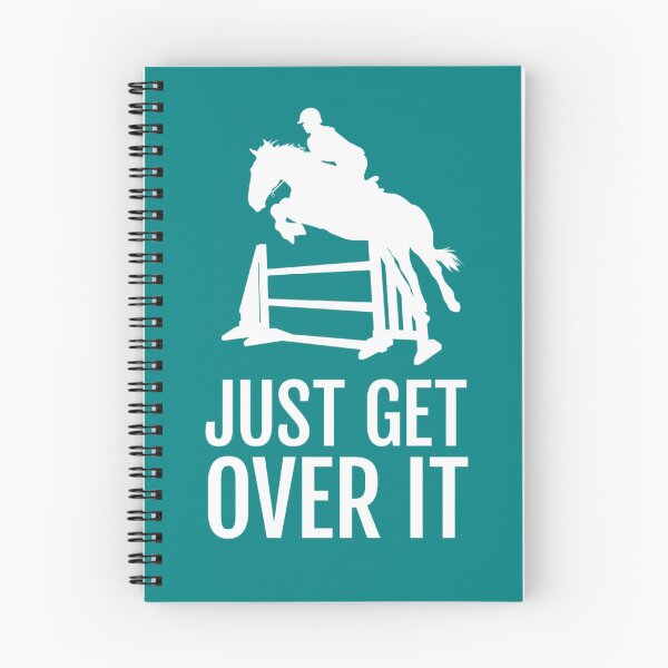 Item preview, Equestrian Horse Show Jump - Just Get Over It! designed and sold by EstelleStar.