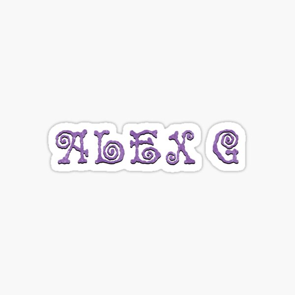 (Sandy) Alex G Glitter Sticker