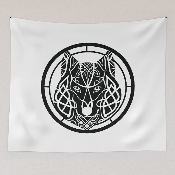 Item preview, Fenrir Wolf | Norse Mythology | Nordic Art | Gothic | Viking Design designed and sold by Ravenvine.