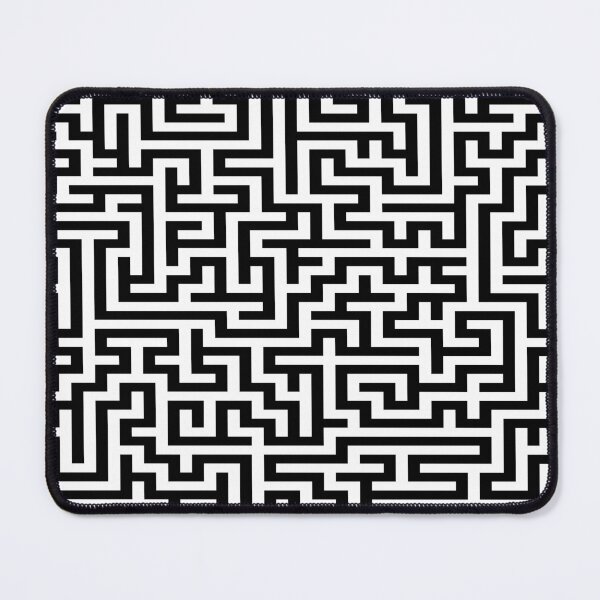Item preview, Black and White Maze Pattern 2 designed and sold by KeksWorkroom.