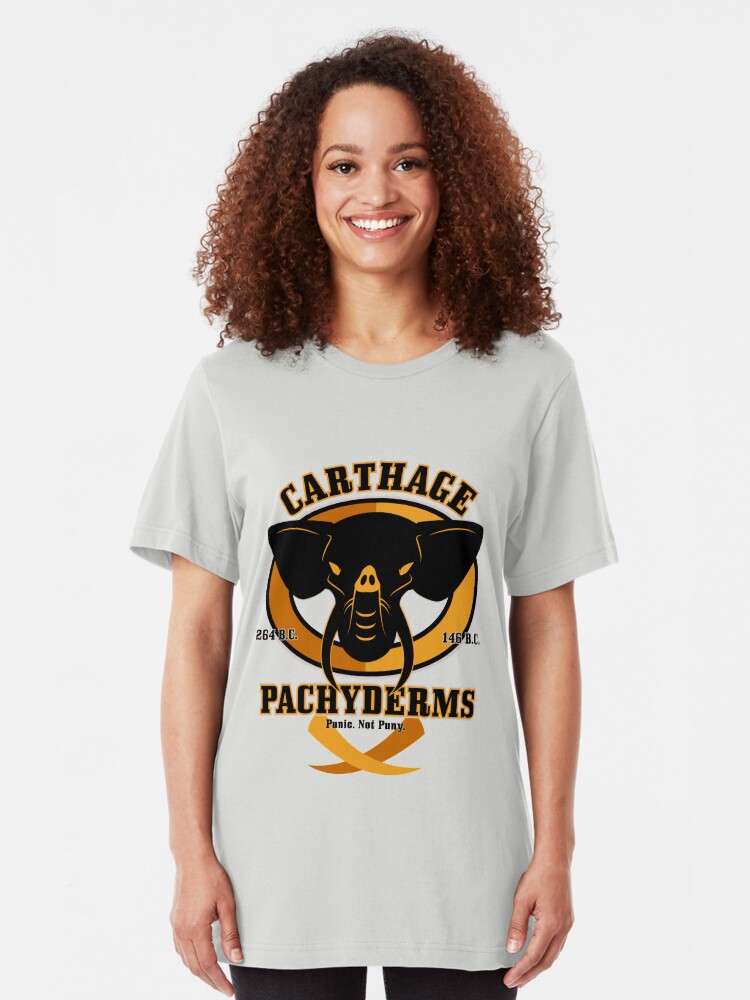 Alternate view of Carthage Pachyderms Slim Fit T-Shirt