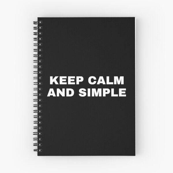 Item preview, Keep calm and simple designed and sold by Dude 4U.