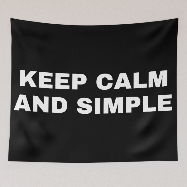 Item preview, Keep calm and simple designed and sold by Dude 4U.