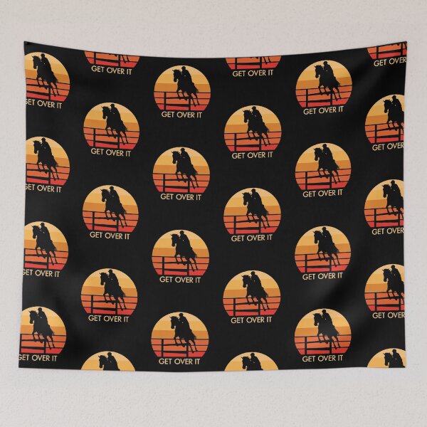Item preview, Retro Vintage Equestrian - Get Over It designed and sold by EstelleStar.