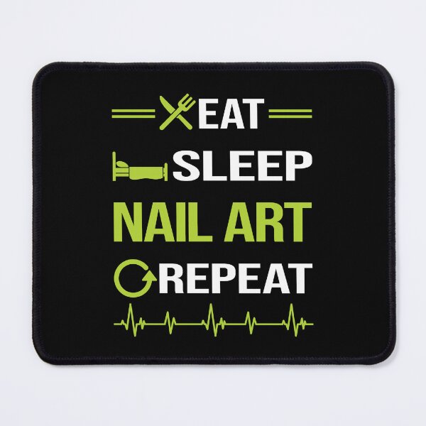 Item preview, Funny Eat Sleep Repeat Nail Art Nail Tech Nails Manicure Manicurist Pedicure Pedicurist designed and sold by HappyTshirt1239.
