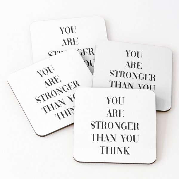 Item preview, You Are Stronger Than You Think Never Give Up Motivational Quote designed and sold by allysmar.