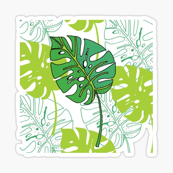 Monstera plant Sticker