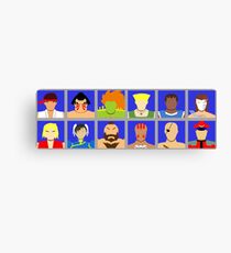 Select Your Character - Street Fighter 2 Champion Edition Canvas Print