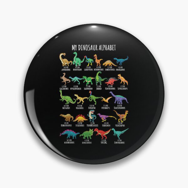 Item preview, Types Of Dinosaurs Alphabet A Z ABC Dino Identification designed and sold by HugheDemeyer.