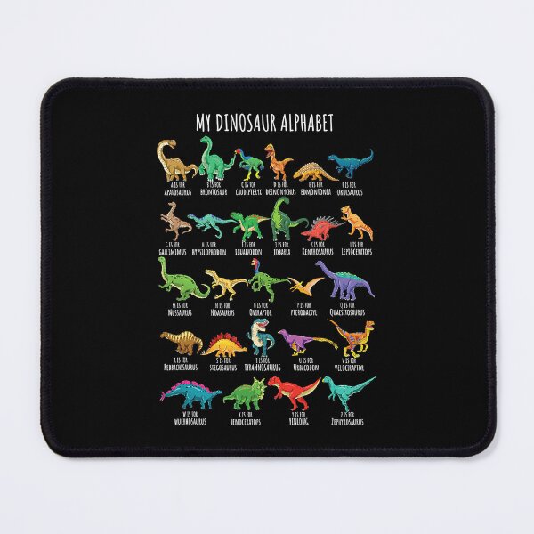 Item preview, Types Of Dinosaurs Alphabet A Z ABC Dino Identification designed and sold by HugheDemeyer.
