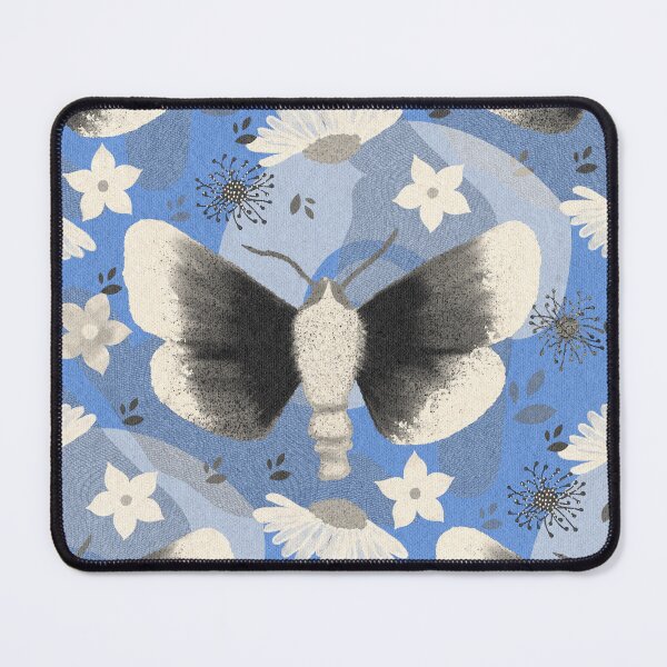 Item preview, Garden Moths blue and white designed and sold by Veata.