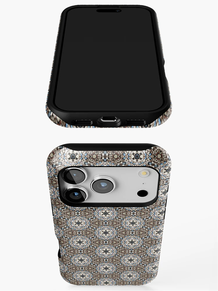 Thumbnail 3 of 4, iPhone Case, Multicolor Rocks Pattern designed and sold by Magartes.