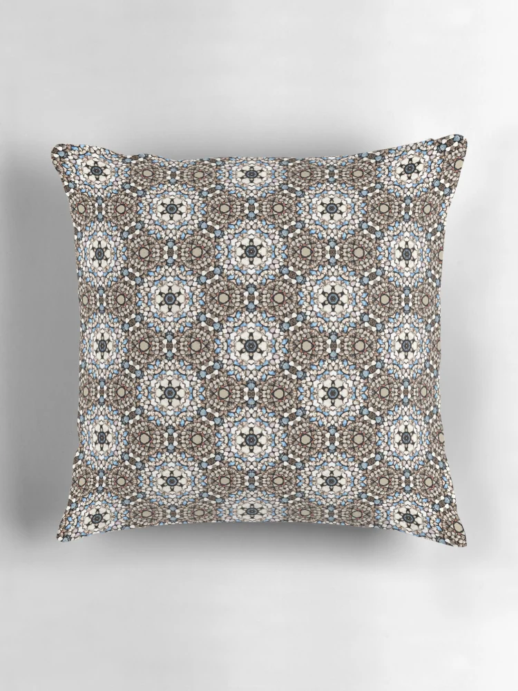 Thumbnail 3 of 4, Pillow, Multicolor Rocks Pattern designed and sold by Magartes.