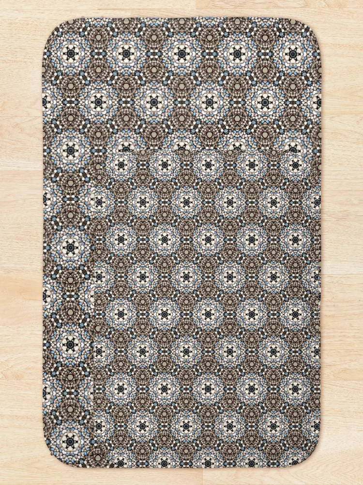 Thumbnail 5 of 6, Bath Mat, Multicolor Rocks Pattern designed and sold by Magartes.