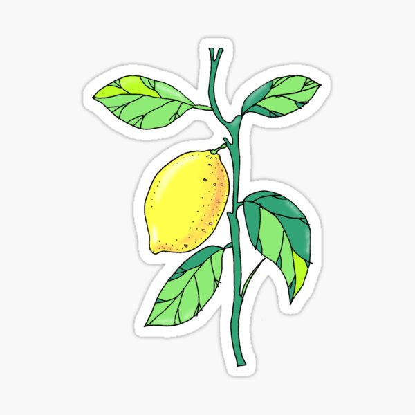 Lemon fruit Sticker