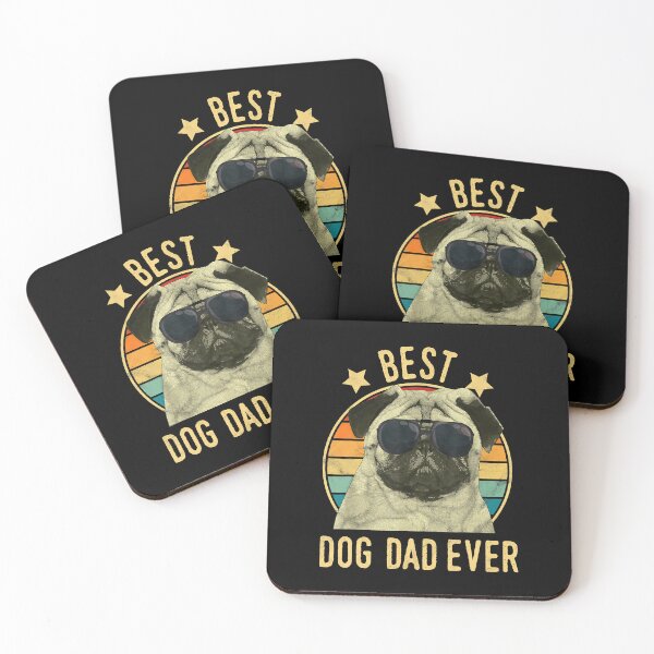 Item preview, Best Dog Dad Ever Pug Fathers Day Gift designed and sold by BernardMurray.