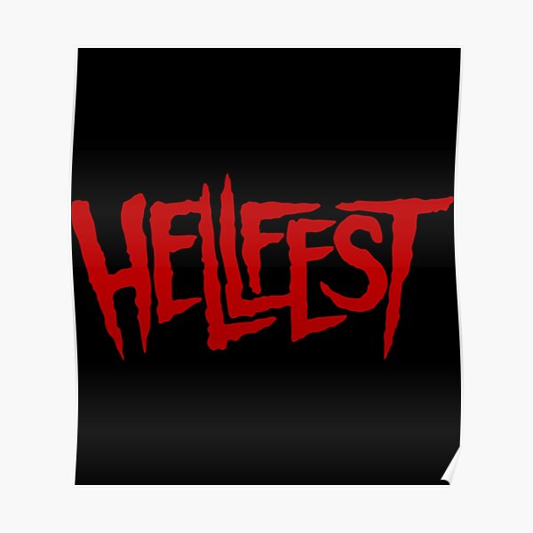 Meilleures ventessuper design rouge Hellfest Poster