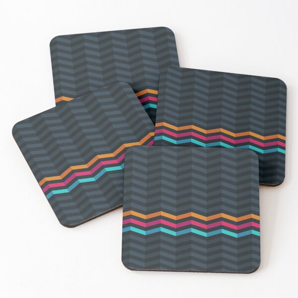 Item preview, Three colorful stripes dark abstract designed and sold by Aicon.