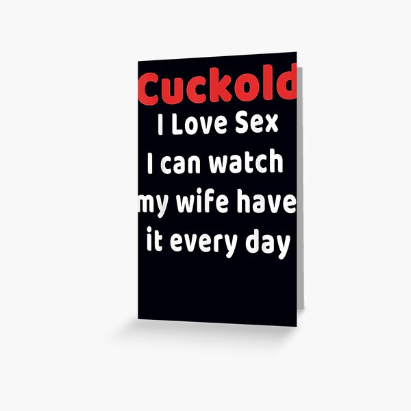 Cuckold Greeting Cards for Sale Redbubble image image pic