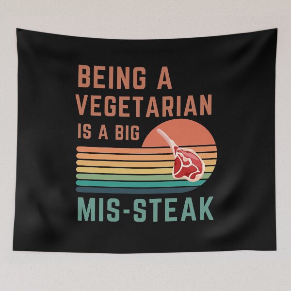 Item preview, Being a Vegetarian is a Big Mistake - Funny BBQ designed and sold by MacAndMoose.