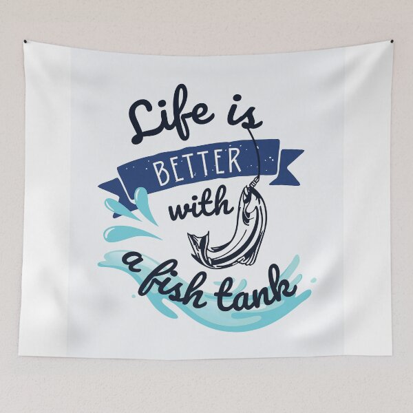 Item preview, Life is better with a fish tank designed and sold by formylovelydog.