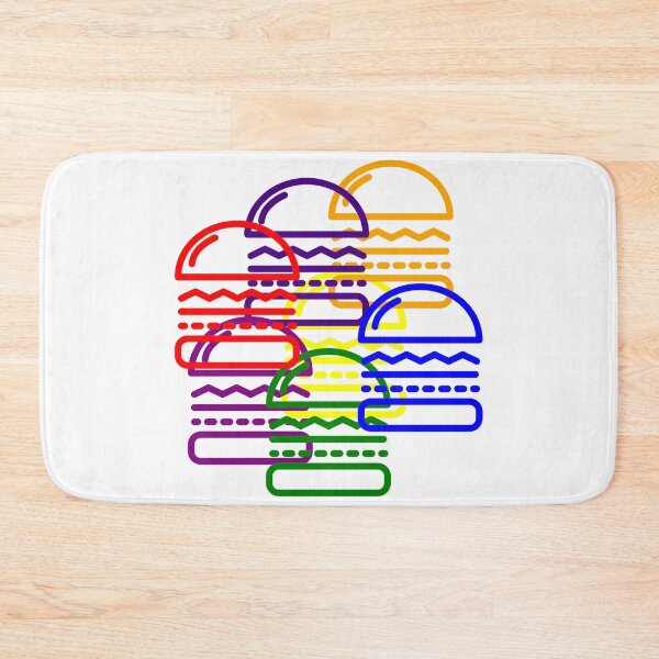 Item preview, Hamburger Colorful hamburger National hamburger day Lovely designs related to National Hamburger Day designed and sold by byskillbytalent.