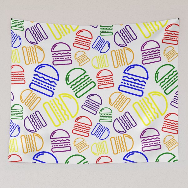 Item preview, Hamburger Colorful hamburger National hamburger day Lovely designs related to National Hamburger Day designed and sold by byskillbytalent.