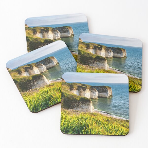 Springtime view of Selwicks Bay, Flamborough Coasters (Set of 4)