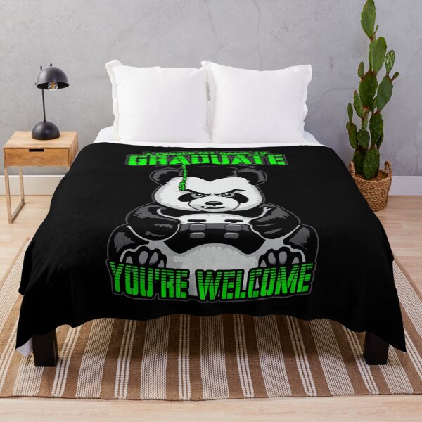 Item preview, I Paused My Game To Graduate Funny Angry Panda Gamer designed and sold by GrandeDuc.