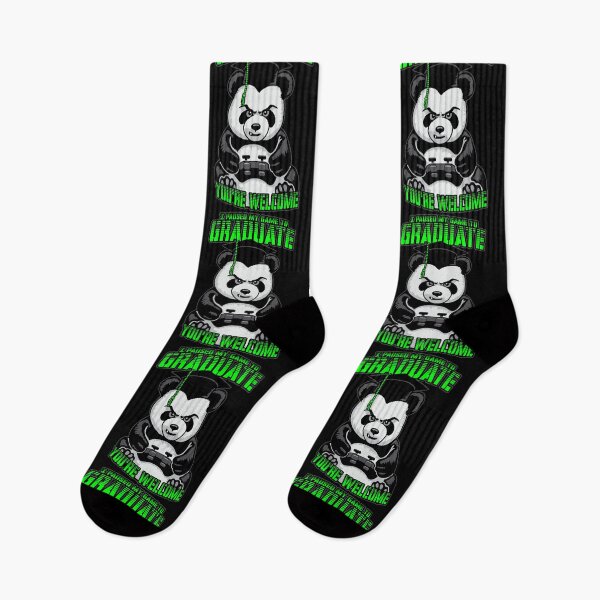 Item preview, I Paused My Game To Graduate Funny Angry Panda Gamer designed and sold by GrandeDuc.