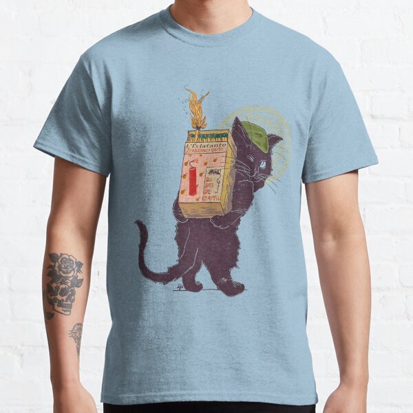 Burn with love for revolution – Art Nouveau cat Classic T-Shirt