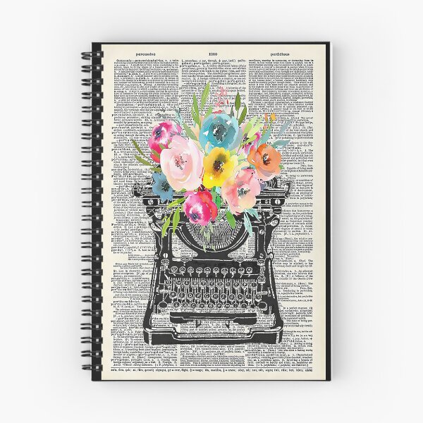 Item preview, Writer Typewriter And Flowers designed and sold by AquaticUpfor14.