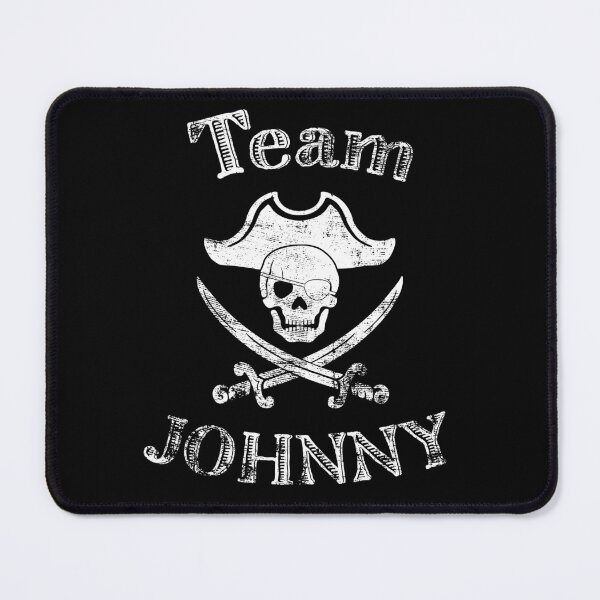 Item preview, Team Johnny Distressed Pirate Themed - white - Justice for Johnny designed and sold by Karo Art.