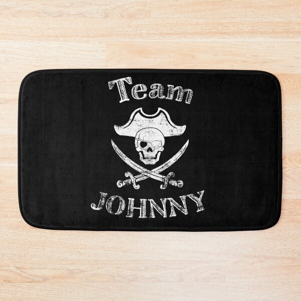 Item preview, Team Johnny Distressed Pirate Themed - white - Justice for Johnny designed and sold by Karo Art.